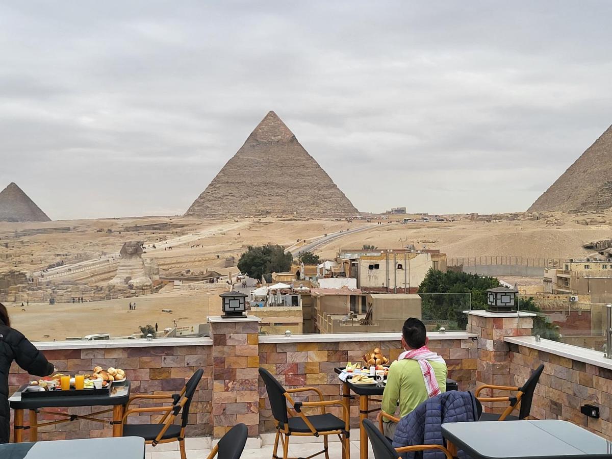 Steps In Pyramids View Hotel Kafret el-Gabal Buitenkant foto