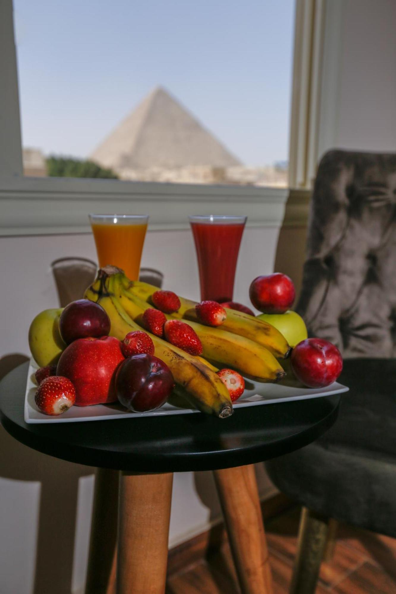 Steps In Pyramids View Hotel Kafret el-Gabal Buitenkant foto